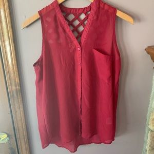 Burgundy blouse